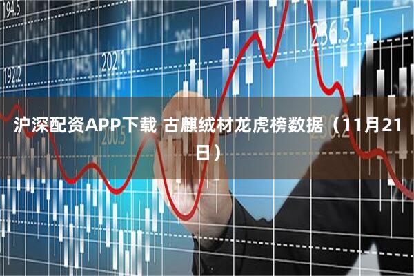 沪深配资APP下载 古麒绒材龙虎榜数据（11月21日）